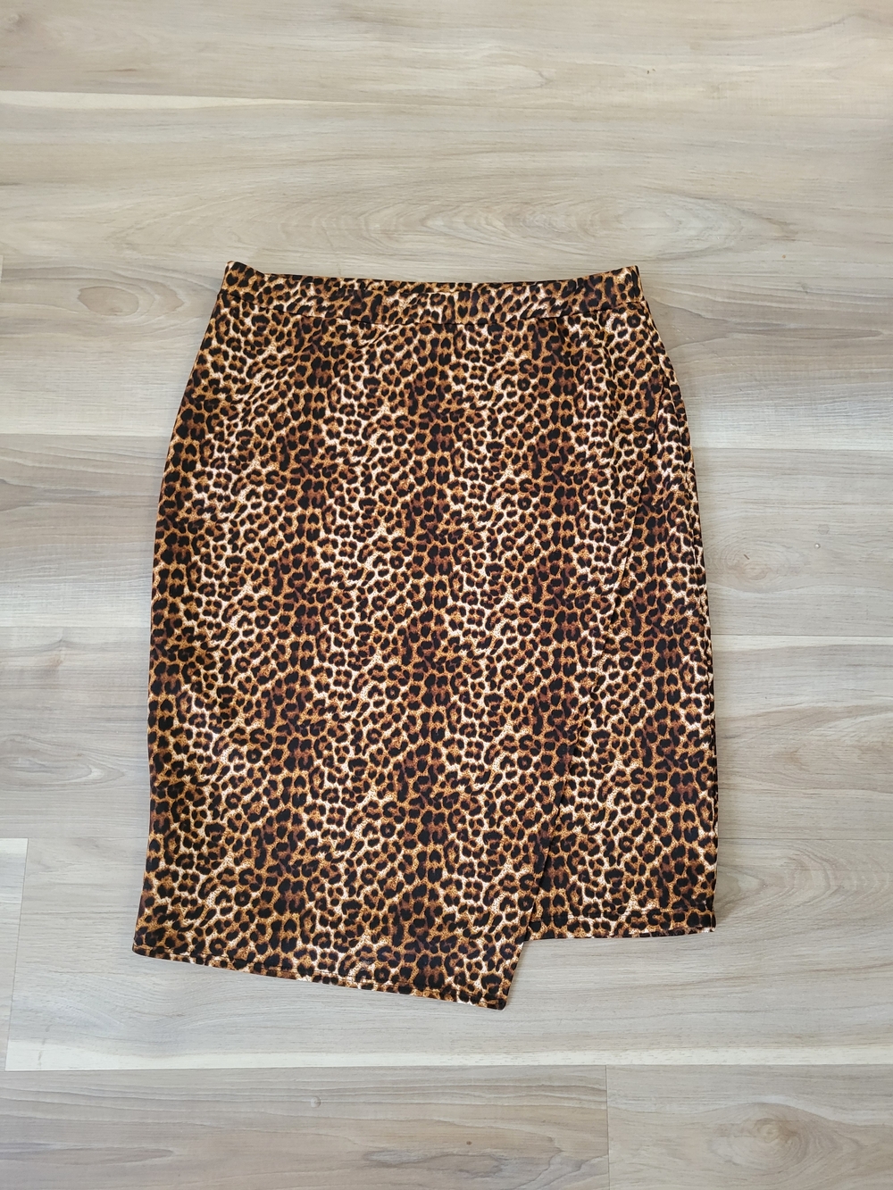 Jules & Leopold Leopard Print Pencil Skirt in Brown Size L